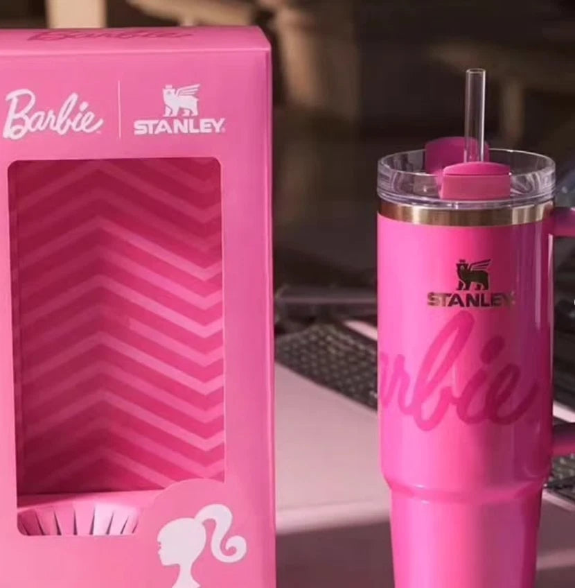 Barbie x Stanley 40oz FlowState Quencher H2.0 Tumbler Limited Edition