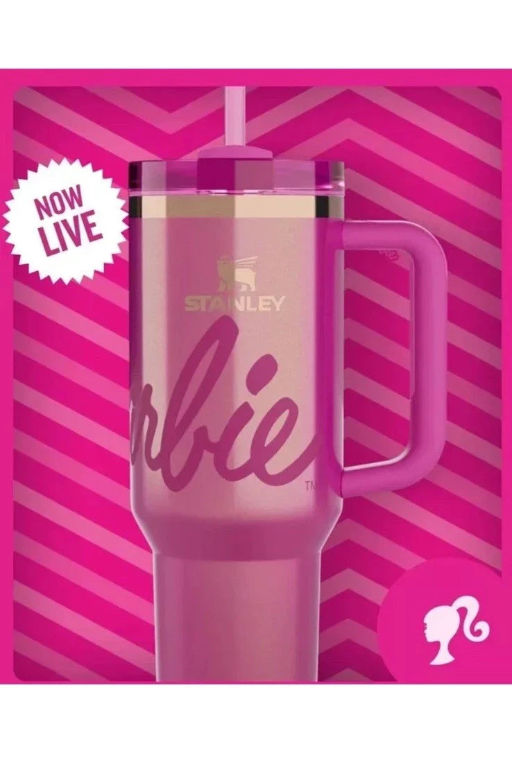 Barbie x Stanley 40oz FlowState Quencher H2.0 Tumbler Limited Edition